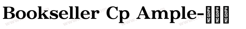 Bookseller Cp Ample字体转换